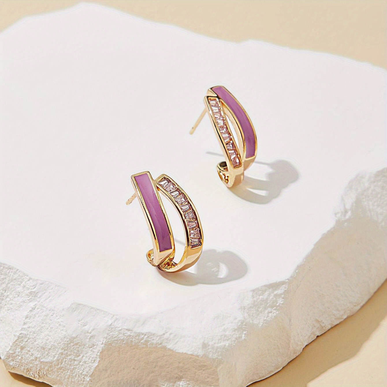 Zirconia Stud Earrings for Women